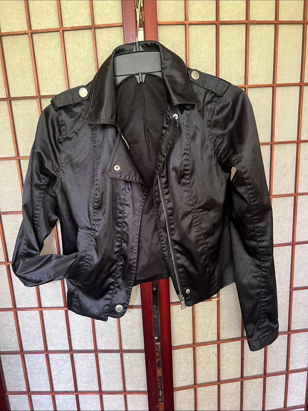 Express Black Women's Moto-Style Zip Jacket